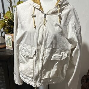 The North Face White Hooded Jacket